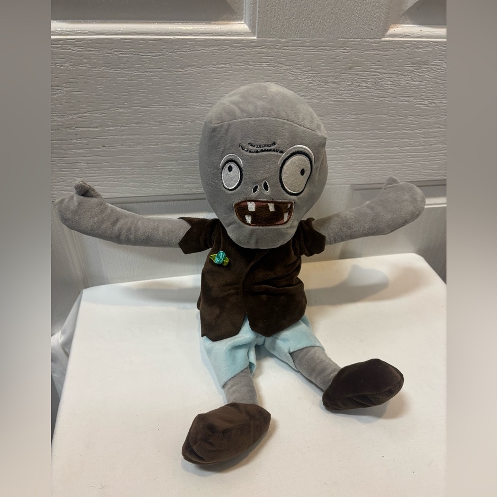 Zombie Plush Toy with Brown and Gray Colors